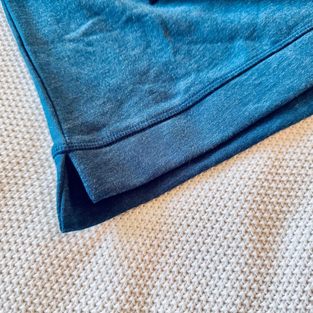 PLACE Girls Blue Sweatshirt w Velvet 'Smart Girls Rule' Graphic & Lace-Up Back - Picture 6 of 12